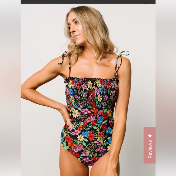 Baltic Born Other - Baltic Born Floral One Piece Swimsuit - Black Multi